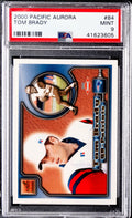 2000 PACIFIC AURORA TOM BRADY 84 - Rookie - PSA 9